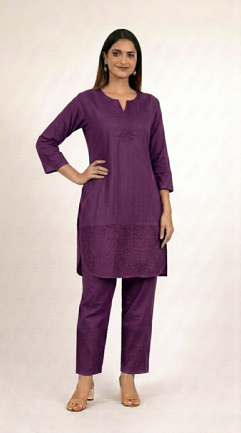 Latest Cord Set Collection | 12 Colors | Up to 5XL | Premium Chinnon Fabric - Image 4