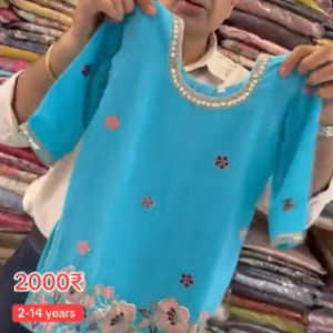 Sharara Suit with Thread & Beads Work (2–14 Years)