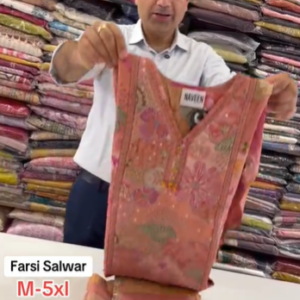 Farshi Salwar Suit with Tissue Dupatta