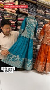 Suit with Sharara and Long Choli
