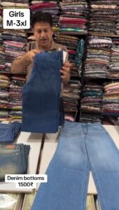 Comfortable and stylish girls' denim pants