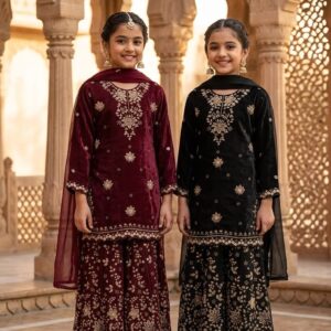 Girls Hand Work Sharara Suit