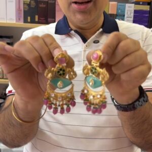 Peacock Kashmiri Look Earrings