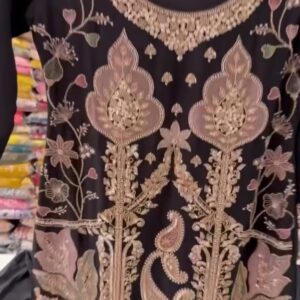 Ladies’ Black Palazzo Suit