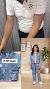 Girls’ Kids Denim Co-ord Set